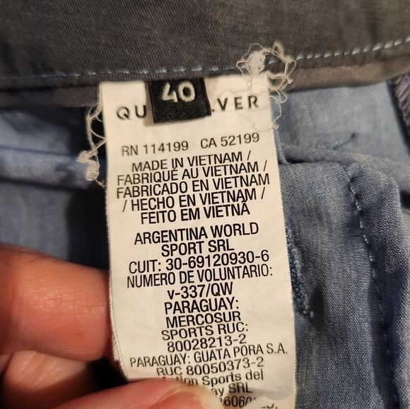 Quiksilver Union Amphibian Hybrid Swim Shorts Trunks 🌊Size 40 - Picture 3 of 7